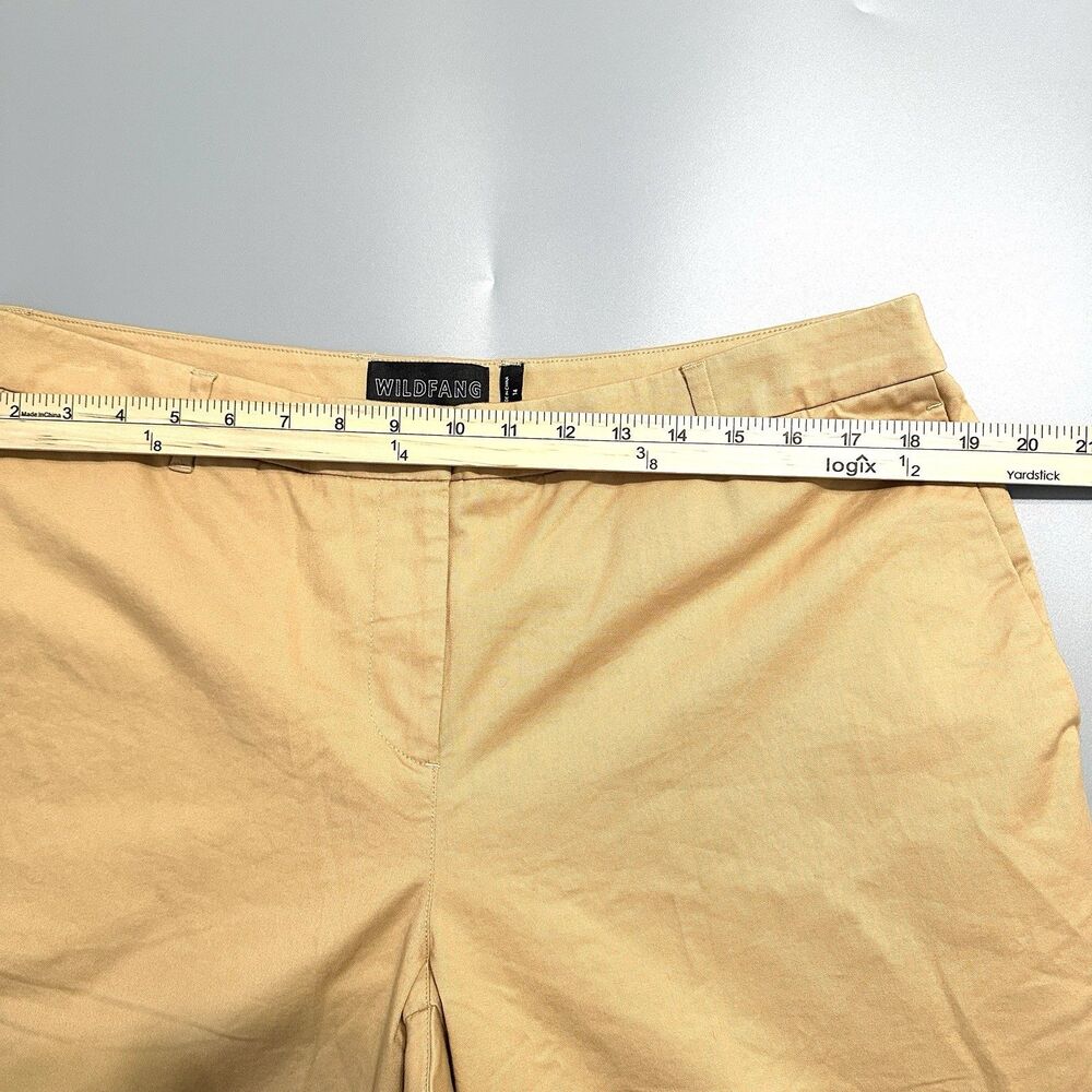 Wildfang Essential Trouser Women’s 14 Camel Tan Chino Straight Leg Pants NWT - Picture 5 of 13